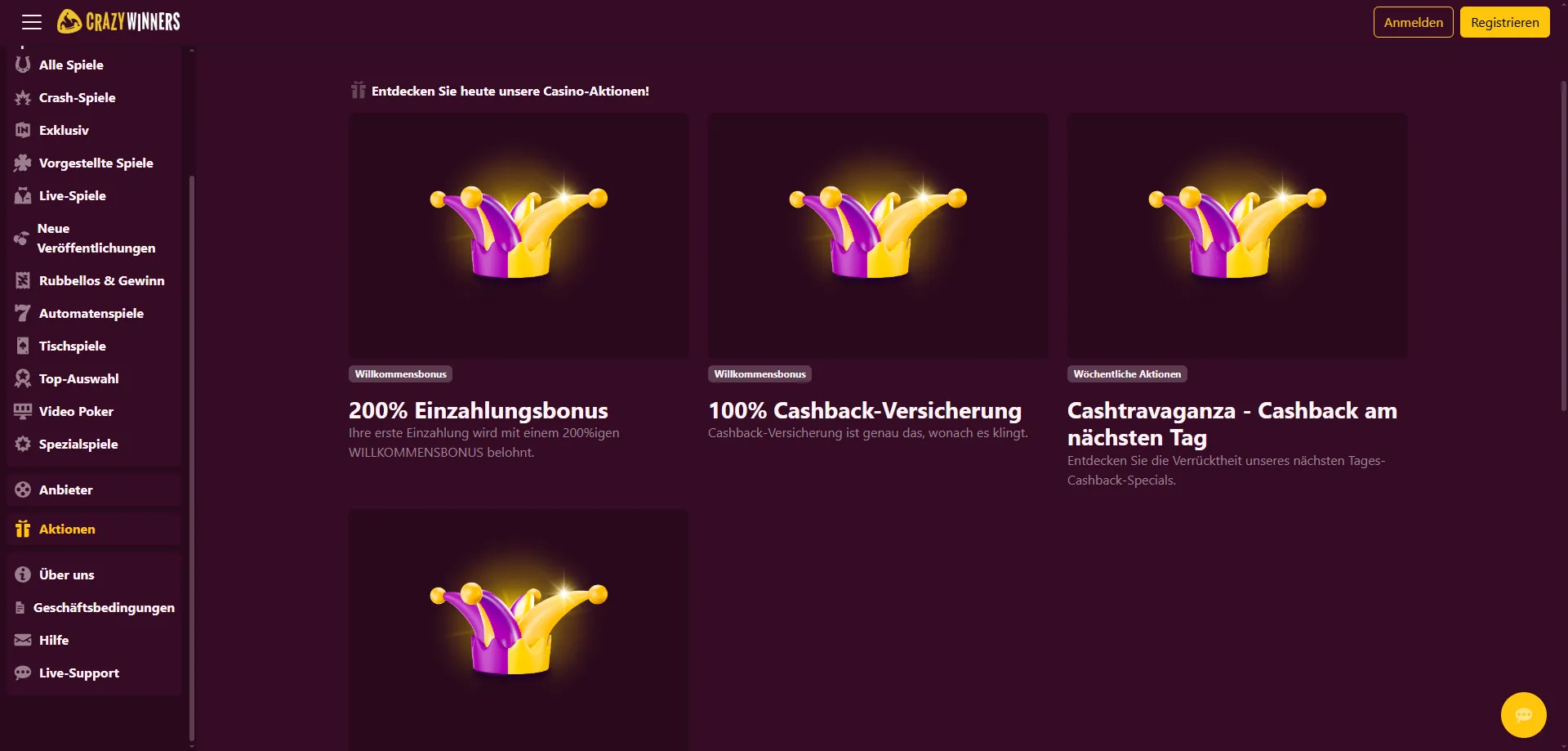 Mobiles Spielen bei Crazy Winners: App, Smartphone und Tablet &mdash; Crazy Winners
