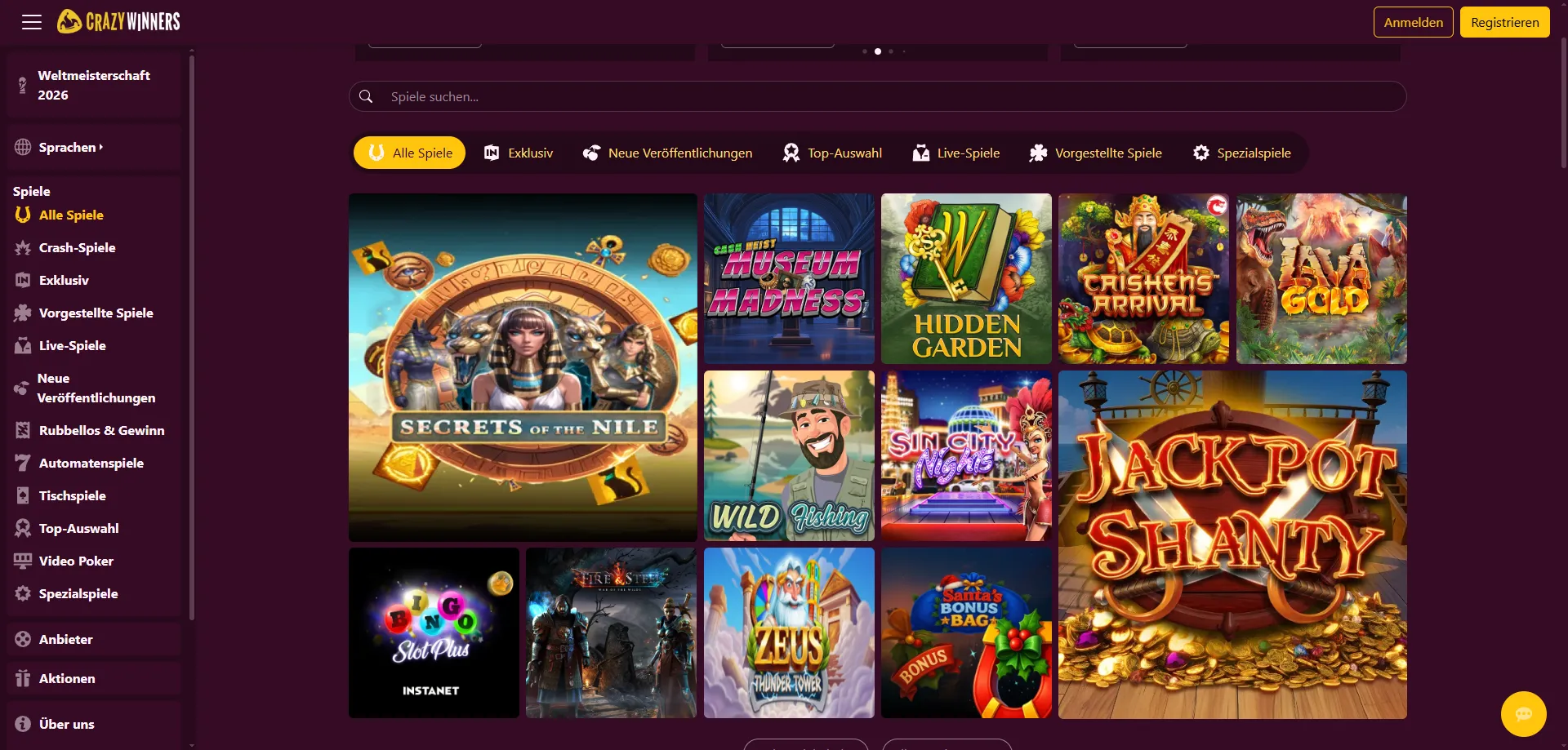 So registrierst du dich bei CrazyWinners &mdash; Crazy Winners